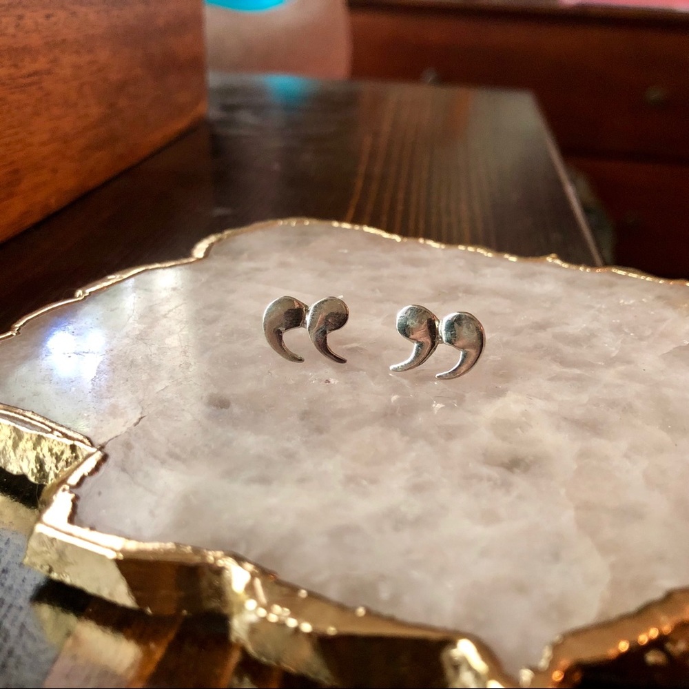 Quotation Mark Earrings